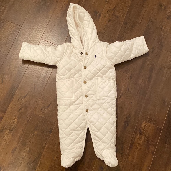 Ralph Lauren baby winter suit white 6 months - Picture 1 of 5